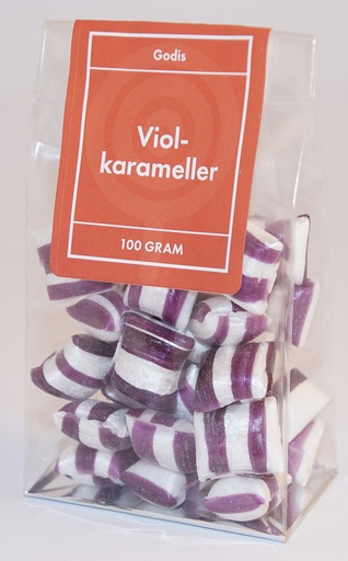 [P9584] Violet pillows GRENNA (purple/white) pack in stand-up pouch 100g