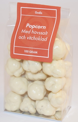 [P9595] Popcorn with sea salt/white chocolate pack 100g