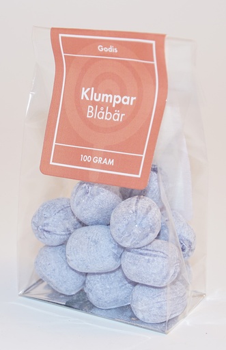 [P9737] Klumpar Blåbär fp i ståpåse 100g