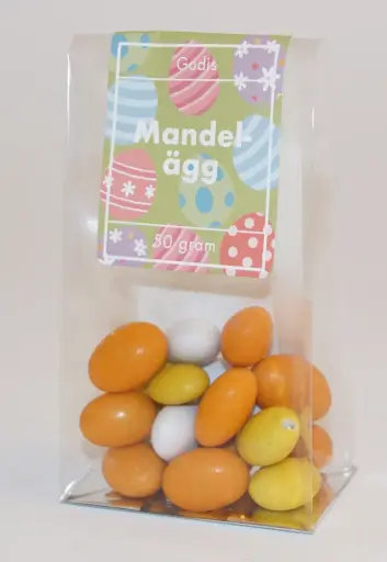 [P9814B] Mandelägg Anthon Berg i ståpåse 50g