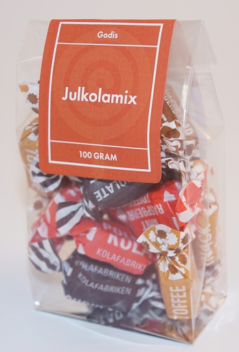 [P9906] Julkolamix kolafabriken fp i ståpåse 100g