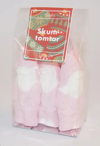 [P9909B] Marshmallow santas large Franssons in stand-up pouch 100g