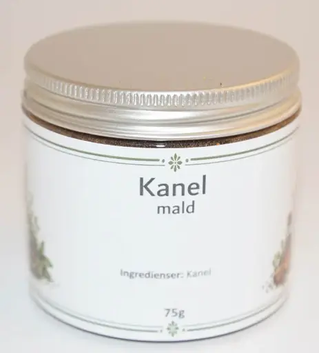 [S101B] Cinnamon ground pack in PET jar with silver lid 75g