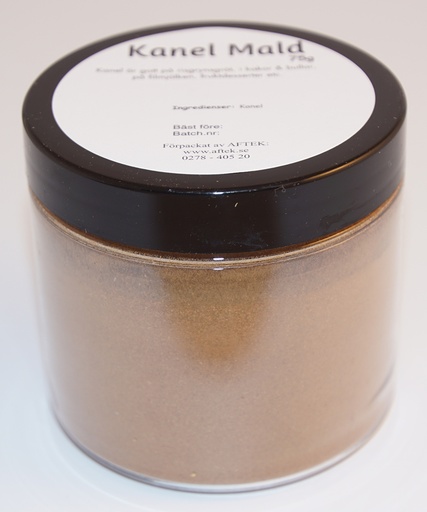 [S101D] Kanel mald fp i petburk med silver lock 75g