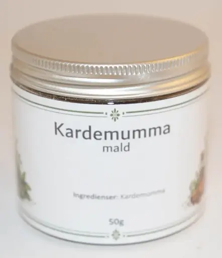 [S102B] Cardamom ground pack in PET jar with silver lid 50g
