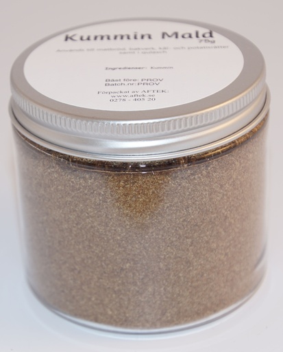 [S111B] Caraway ground pack in PET jar with silver lid 75g