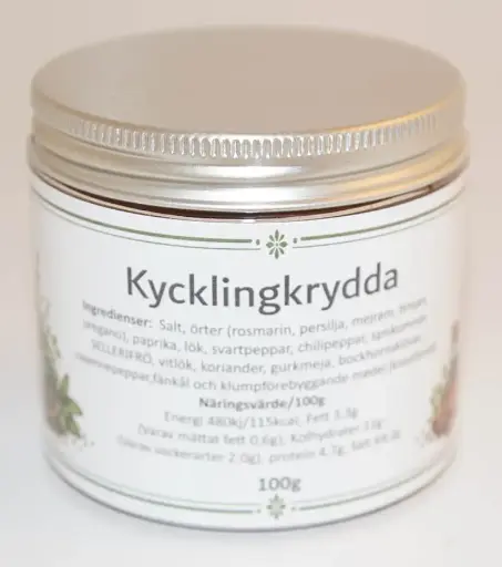 [S112B] Chicken seasoning pack in PET jar with silver lid 100g