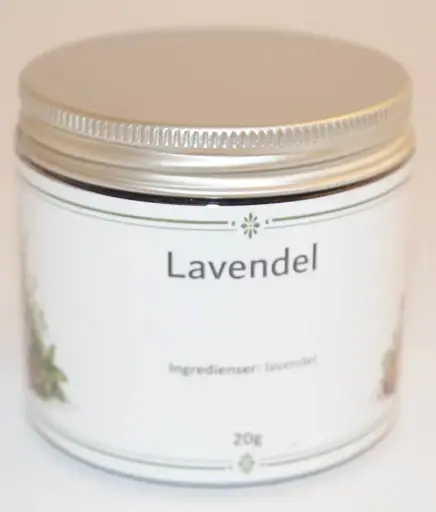 [S127B] Lavendel i PET-burk med silver lock