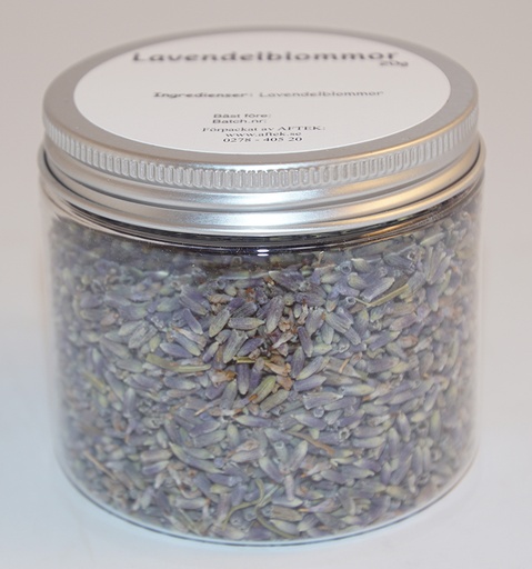 [S127B] Lavendel i PET-burk med silver lock