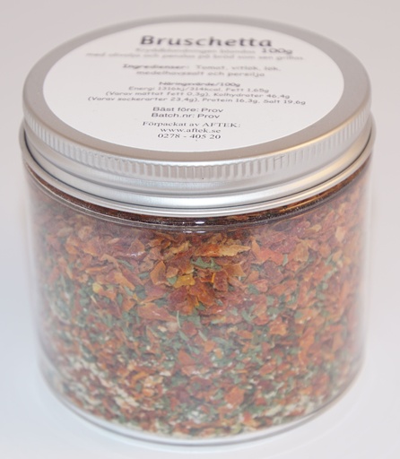 [S15B] Bruschetta fp i petburk med silverlock 100g