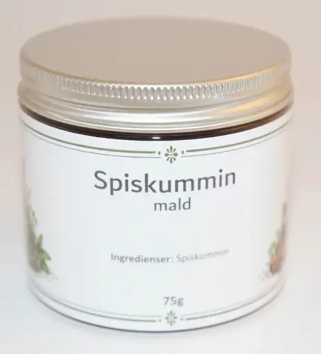 [S217B] Cumin ground pack in PET jar with silver lid 75g