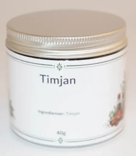 [S233B] Thyme pack in PET jar with silver lid 40g