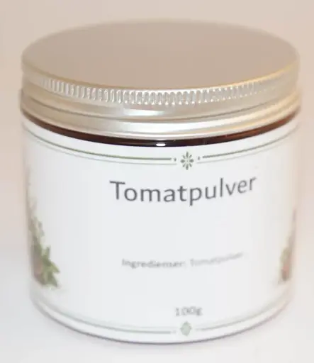 [S236B] Tomato powder in PET jar with silver lid