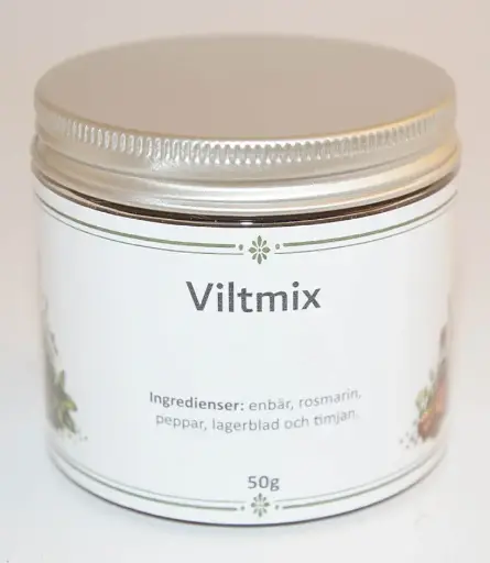 [S251B] Game mix seasoning in a tin with a silver lid 100g