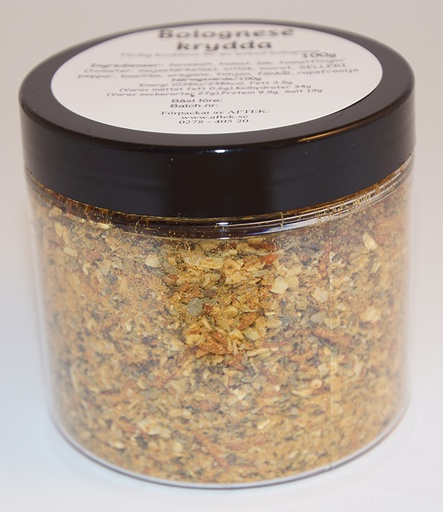 [S283D] Bolognese spice mix pack in PET jar with black lid 100g
