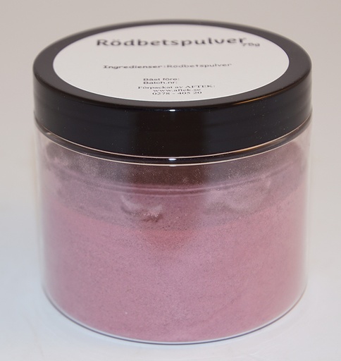 [S309D] Rödbetspulver i PET-burk med svart lock
