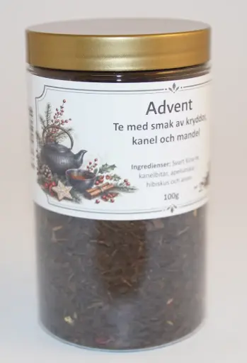 [S400] Advent svart te fp i PET-burk 100g