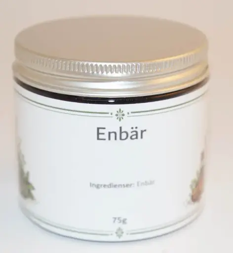 [S50B] Enbär Hel fp i petburk med silverlock 75g