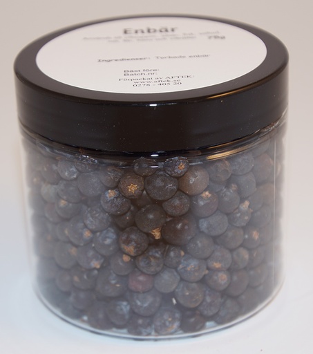 [S50D] Enbär Hel fp i petburk med svart lock 75g