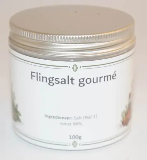 [S51B] Flingsalt Gourme petburk med silverlock 100g