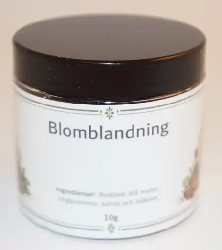 [S55D] Blomblandning i PET-burk svartlock 10g