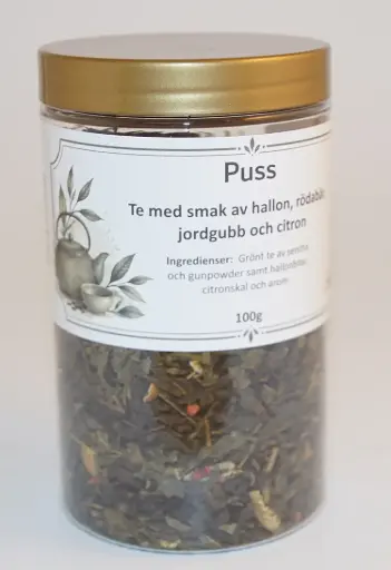 [S643] Puss grönt te fp i PET-burk 100g