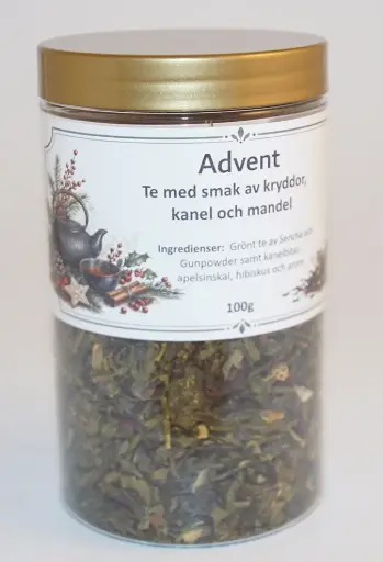 [S650] Advent green tea in PET jar 100g