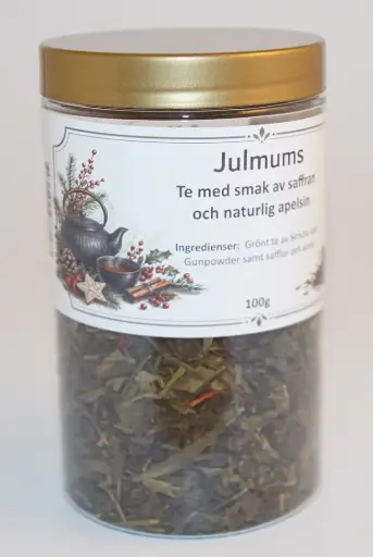 [S668] Julmums grönt te fp i PET-burk 100g