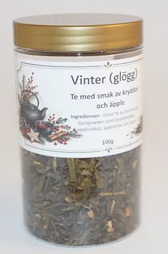 [S692] Vinter (glögg) grönt te fp i PET-burk 100g