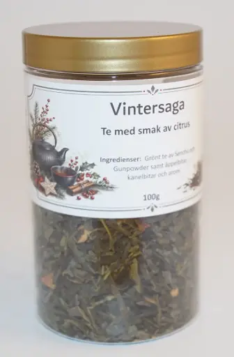 [S693] Winter's Tale green tea in PET jar 100g