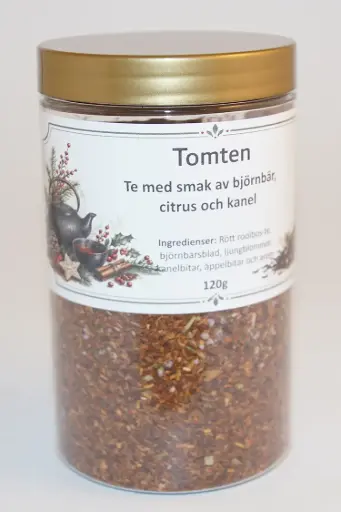 [S728] Tomten rött te fp i PET-burk 120g