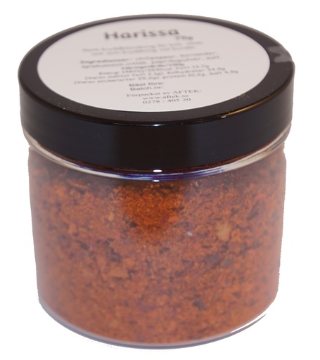 [S82D] Harissa spice pack in PET with black lid 75g