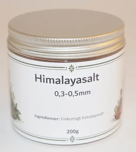 [S84B] Himalayasalt 0,3-0,5mm fp i petburk med silverlock 200g