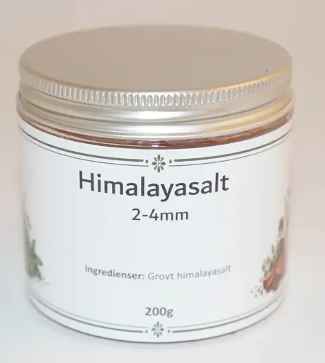 [S85B] Himalayasalt 2-4 mm fp i petburk med silverlock 200g