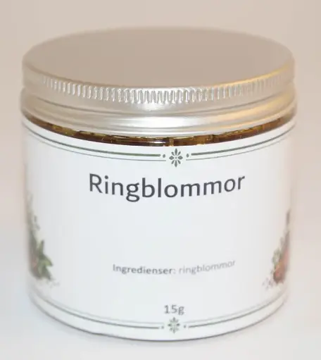 [S864B] Marigold flowers in PET jar silver lid 15g