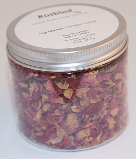 [S866B] Rose petals in PET jar with silver lid 15g