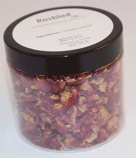 [S866D] Rose petals in PET jar with black lid 15g