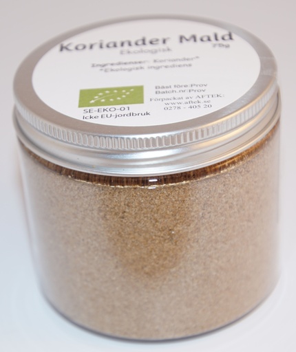 [SE107B] Koriander mald EKO fp i PET-burk