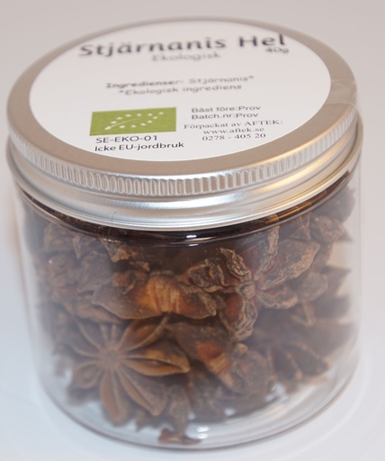 [SE208B] Stjärnanis hel EKO fp i PET-burk 40g