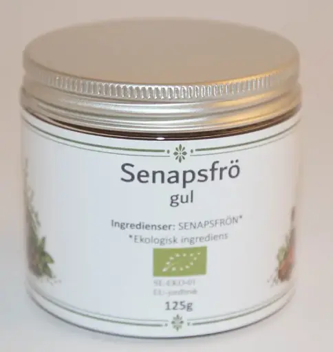 [SE213B] Senapsfrö gul hel EKO fp i PET-burk