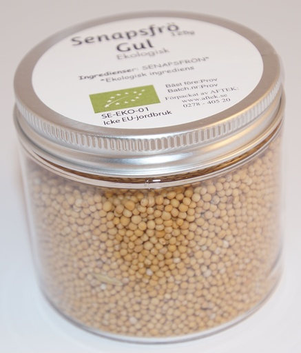 [SE213B] Senapsfrö gul hel EKO fp i PET-burk
