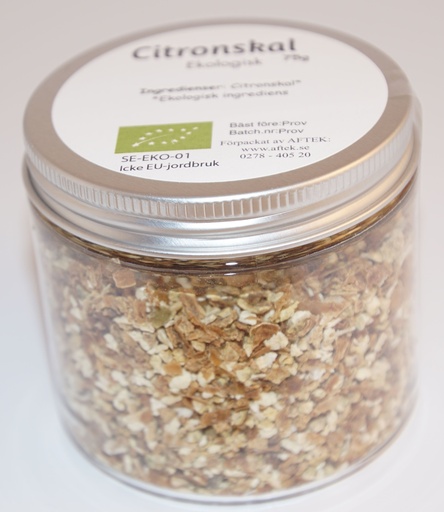 [SE43B] Citronskal EKO fp i PET-burk